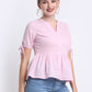 Lilac Cotton Button Down Top