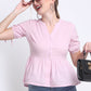 Lilac Cotton Button Down Top