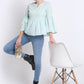 Aqua V Neck Swing Top