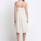 Mango Print Cotton Knee Length Midi Dress