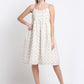 Mango Print Cotton Knee Length Midi Dress