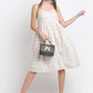 Mango Print Cotton Knee Length Midi Dress
