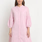 LILAC Cotton Printed Calf Length Dress
