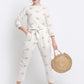 Ivory Cotton Linen Pant Set