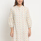 Mango Printed Cotton Printed Calf Length Dress
