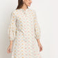 Mango Printed Cotton Printed Calf Length Dress