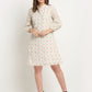 Mango Printed Cotton Printed Calf Length Dress